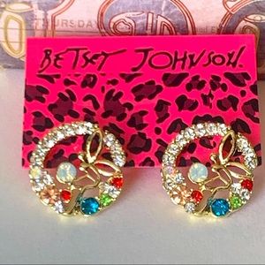 🧚‍♂️🆕 Betsey Johnson Style - Crystal Fairy Stud Earrings